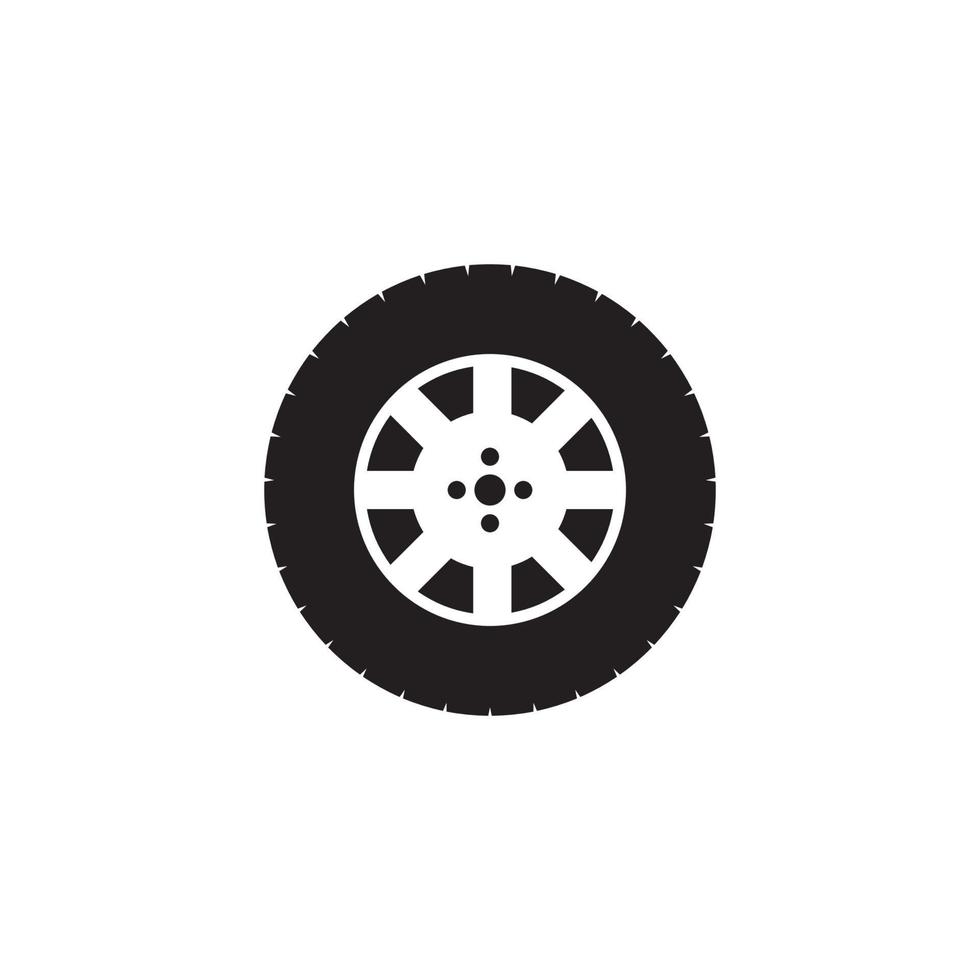 illustrazione dell'icona di vettore del pneumatico