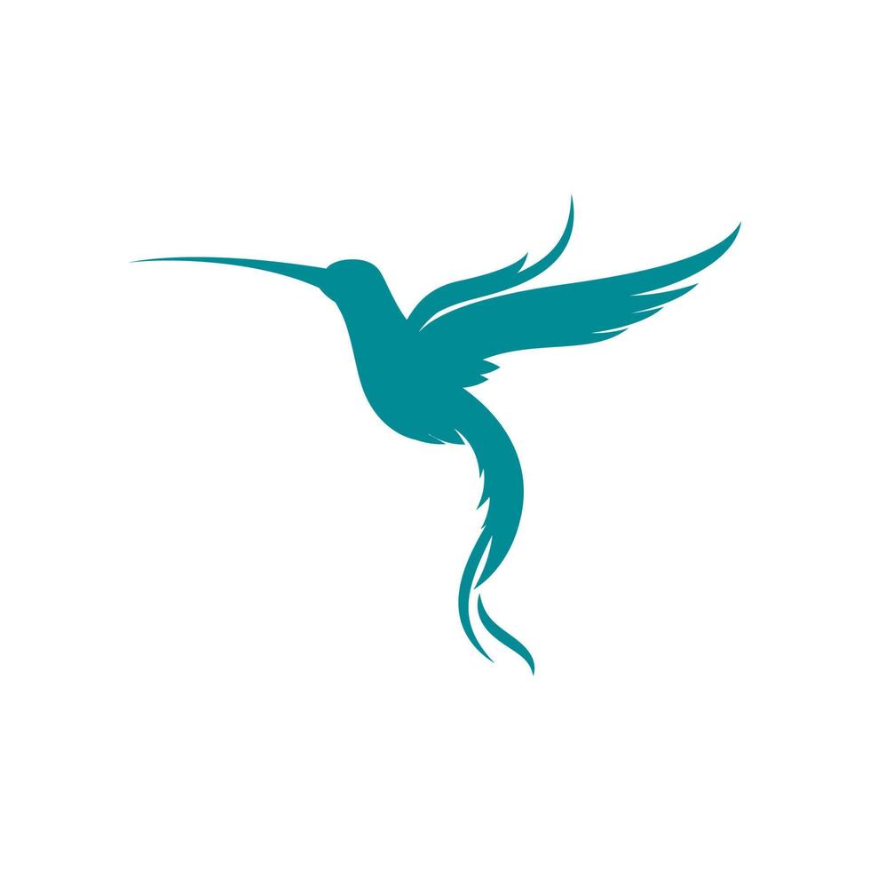 illustrazione del disegno dell'icona di vettore del colibrì