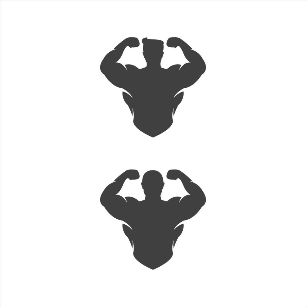 fitness logo design illustrazione vettoriale icona