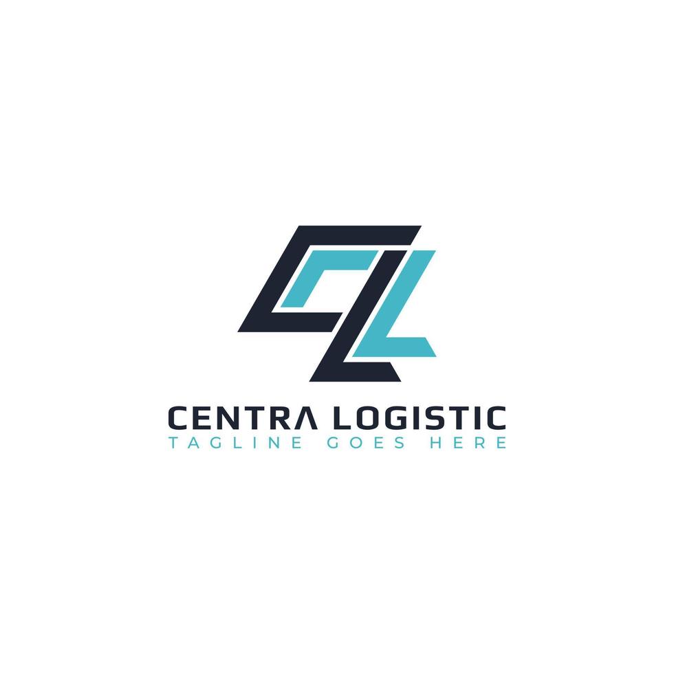 astratto iniziale lettera cl o lc logo nel blu colore isolato nel bianca sfondo applicato per logistica azienda logo anche adatto per il Marche o aziende avere iniziale nome lc o cl. vettore