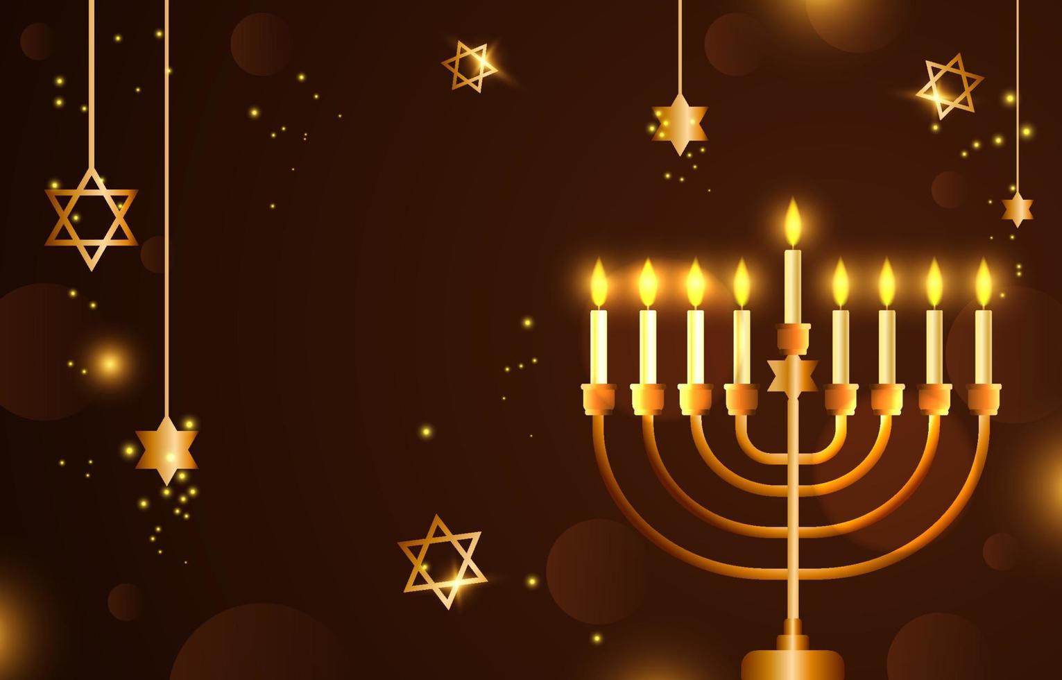 felice sfondo hanukkah vettore