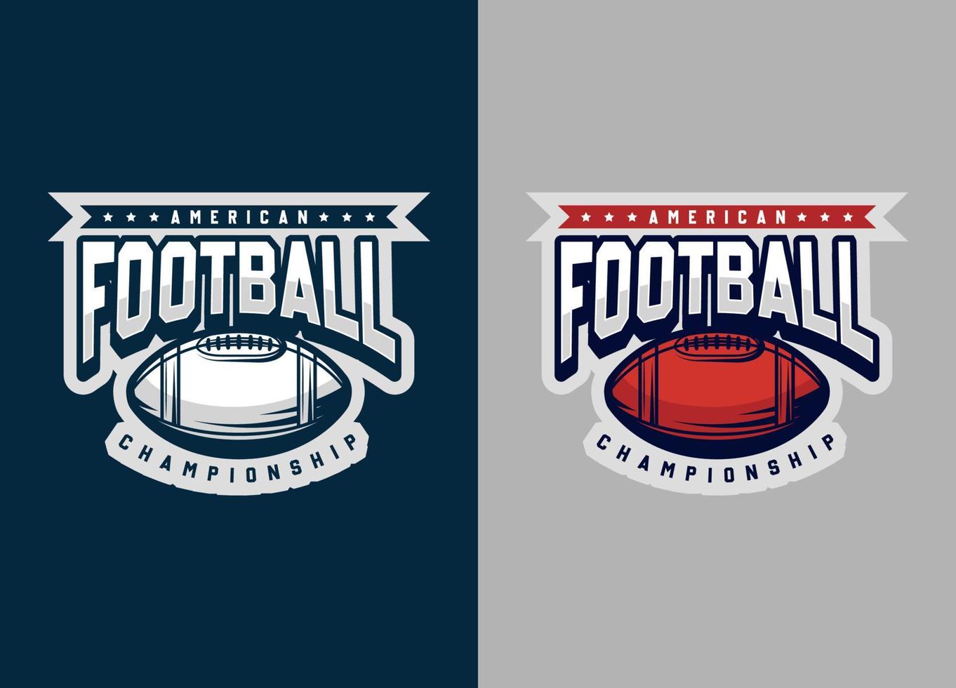 Rugby e calcio logotipo. sport moderno logo e simbolo illustrazione. minimalista squadra sport design. vettore eps 10.
