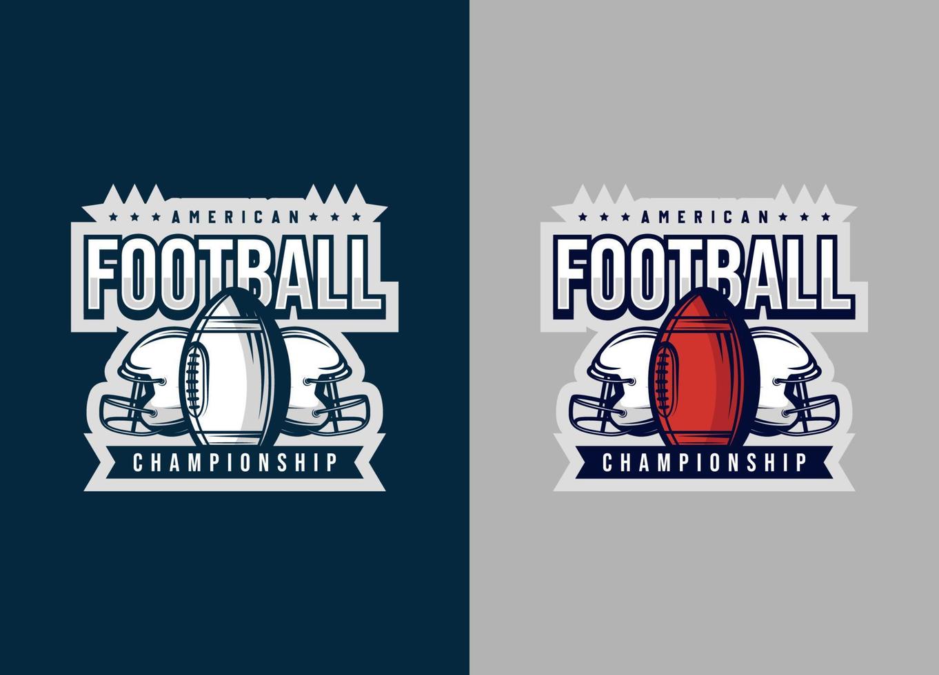 Rugby e calcio logotipo. sport moderno logo e simbolo illustrazione. minimalista squadra sport design. vettore eps 10.