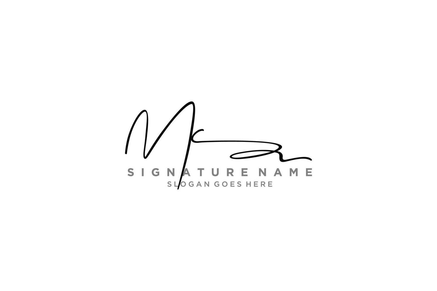 iniziale mc lettera firma logo modello elegante design logo cartello simbolo modello vettore icona