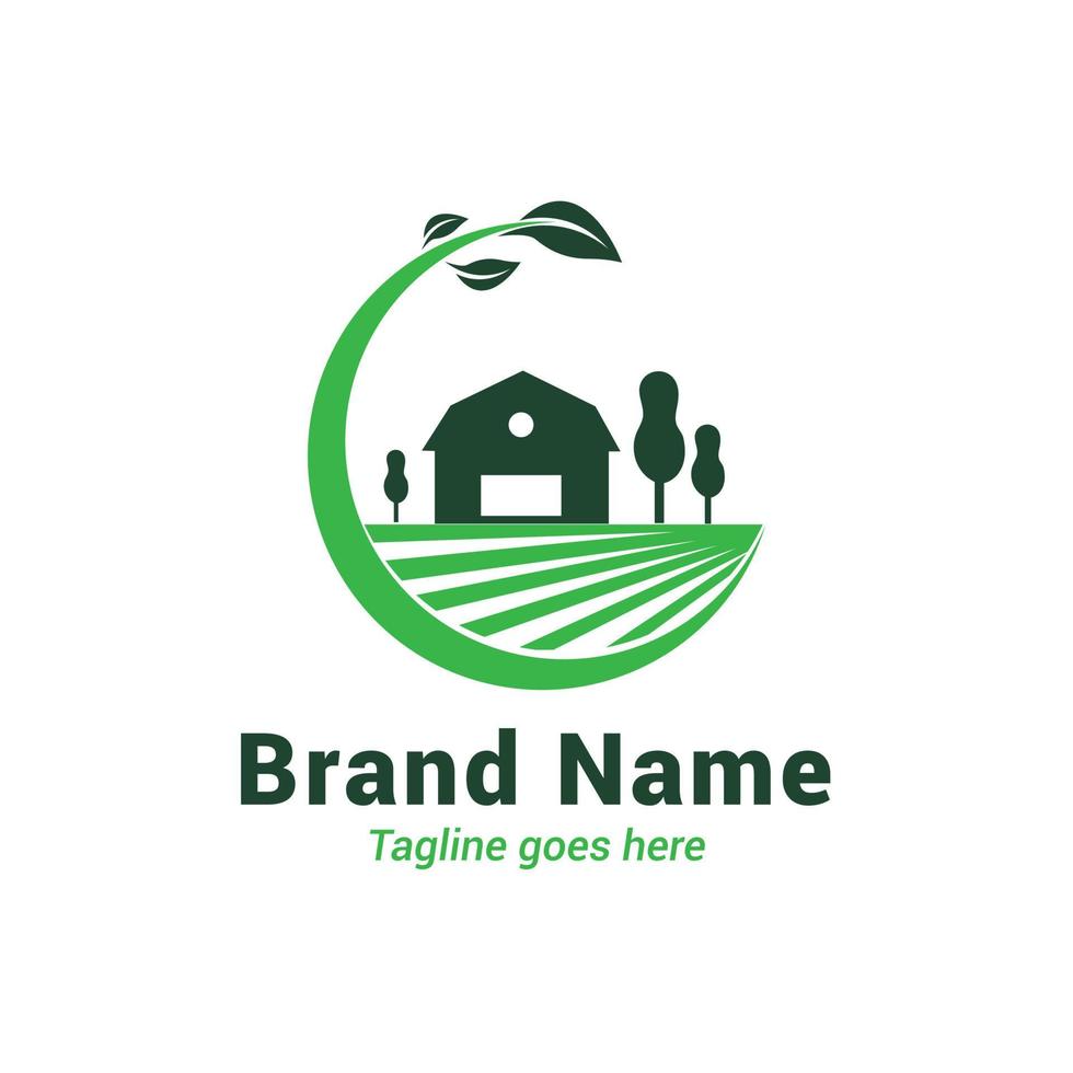 agricoltura logo design vettore