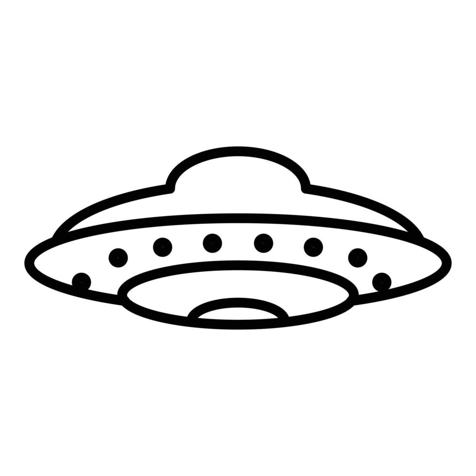stile icona ufo vettore