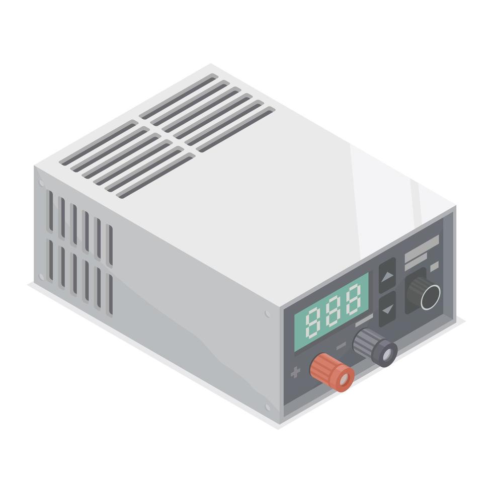 registrazione commutazione energia fornitura adattatore industriale digitale isometrico vettore