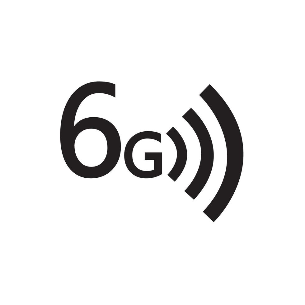 6g Internet icona vettore