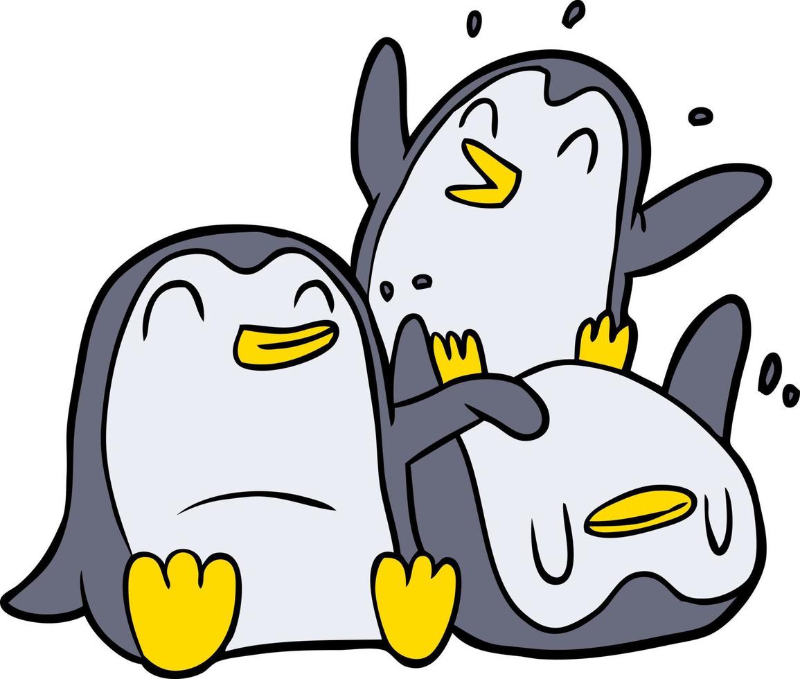 cartone animato pinguino personaggio vettore