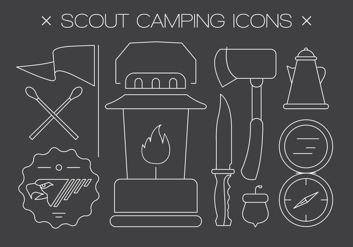 Icone vettoriali gratis scout