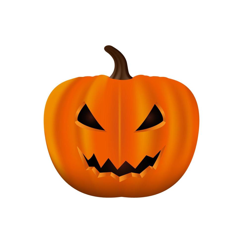 realistico Halloween zucca vettore illustrazione