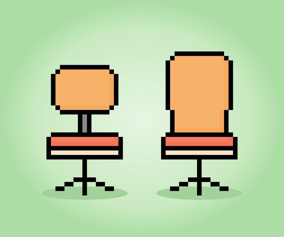 8 po pixel moderno sedia nel vettore illustrazione per gioco risorse.