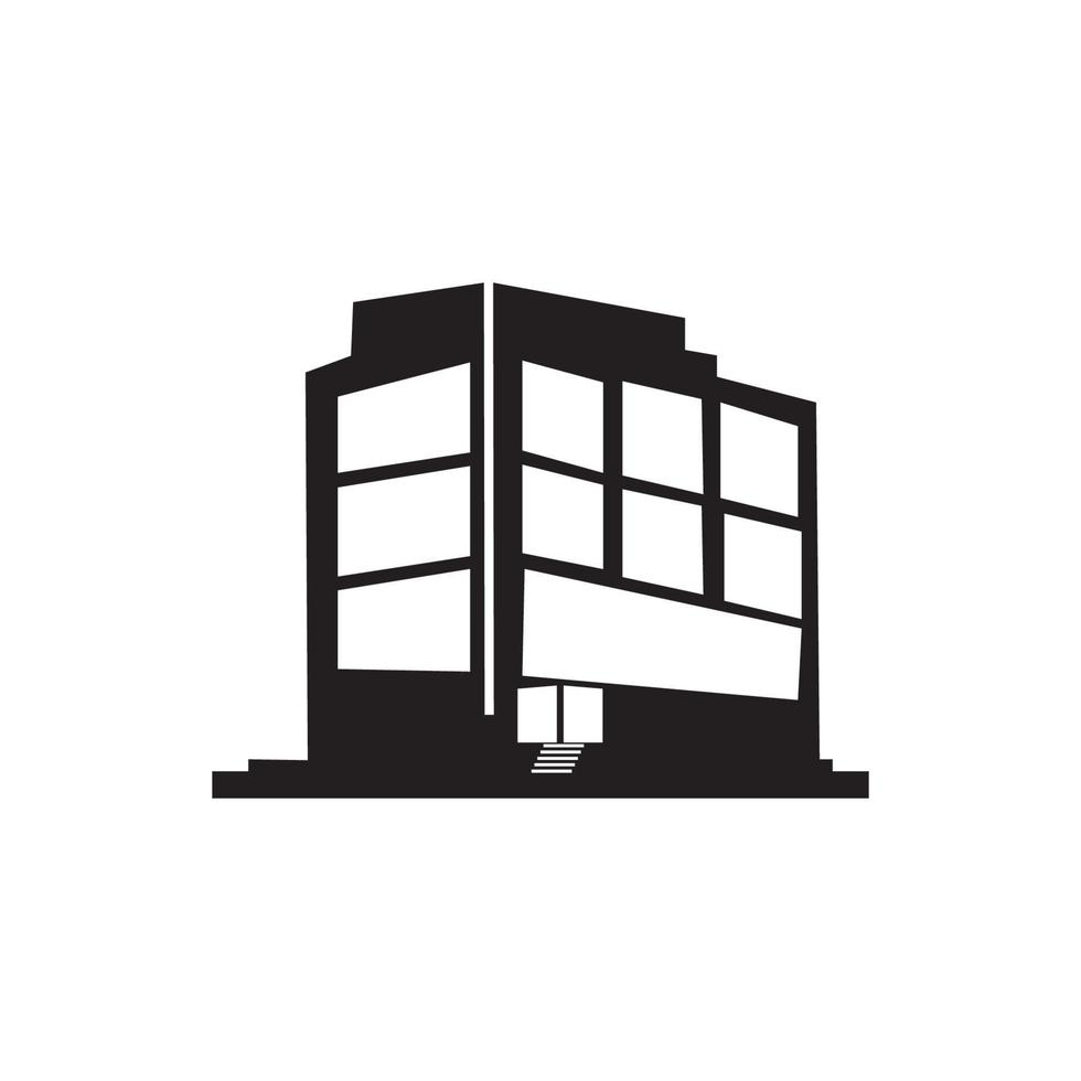 edificio icona logo, vettore design