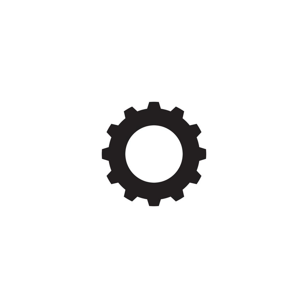 Ingranaggio icona logo, vettore design