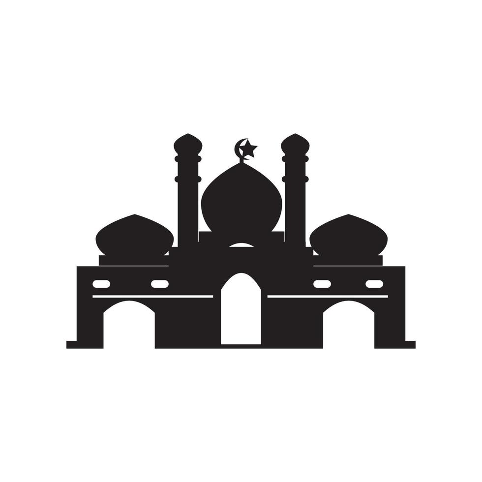 moschea icona logo, vettore design