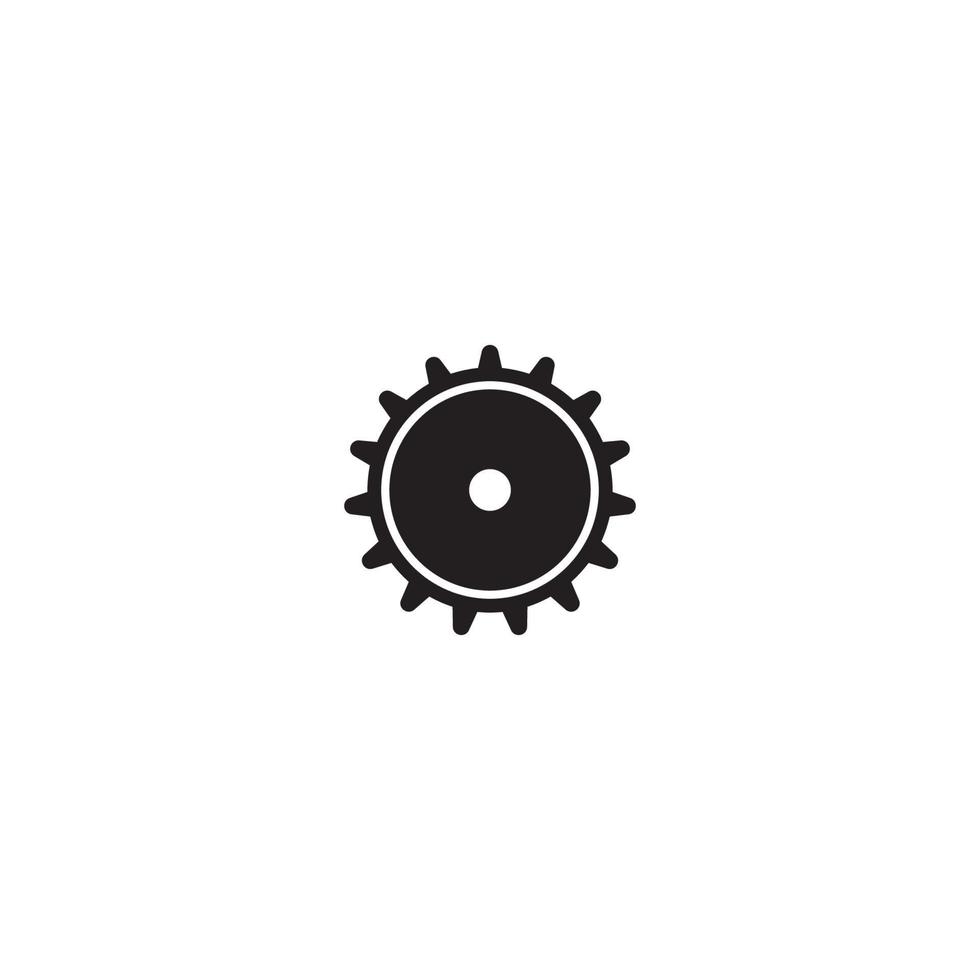 Ingranaggio icona logo, vettore design