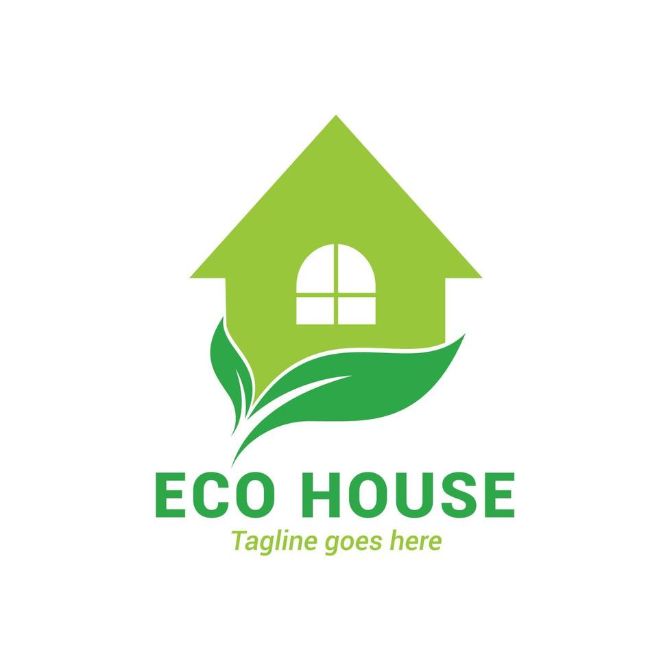 logo della casa ecologica vettore