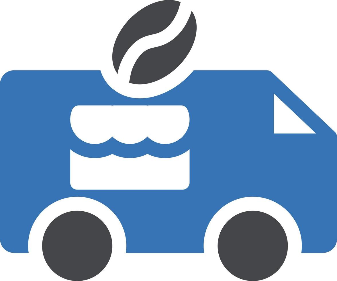caffè furgone vettore illustrazione su un' sfondo.premio qualità simboli.vettore icone per concetto e grafico design.