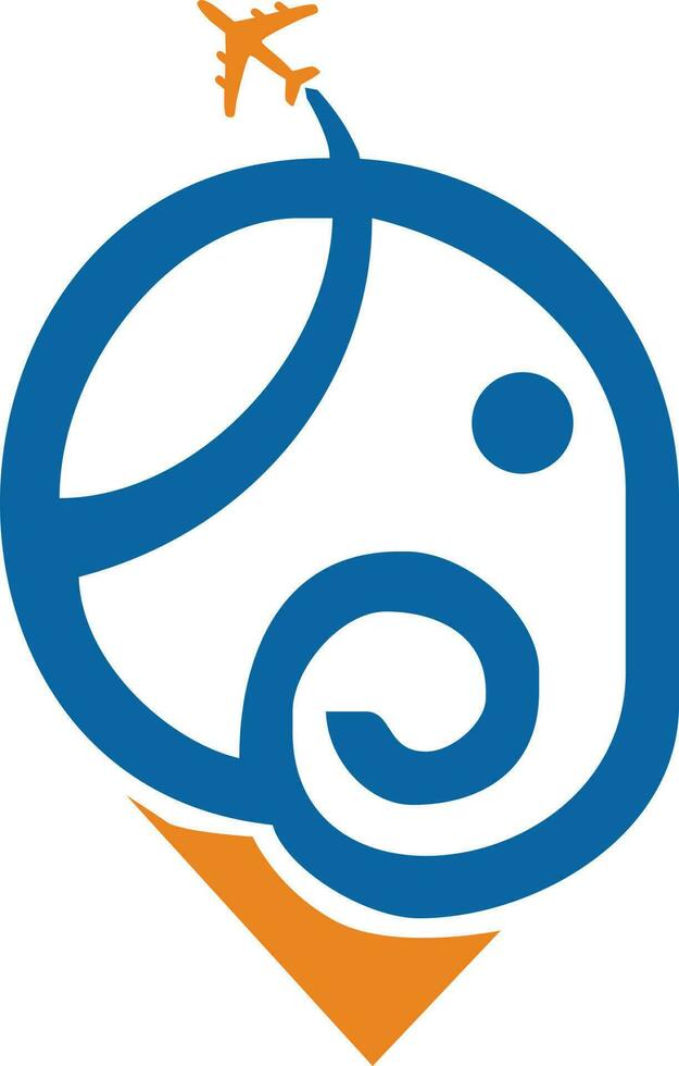 vettore logo illustrazione ASEAN giro e viaggio azienda piatto design