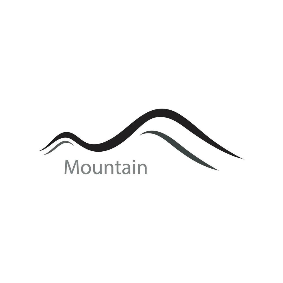 logo icona montagna vettore