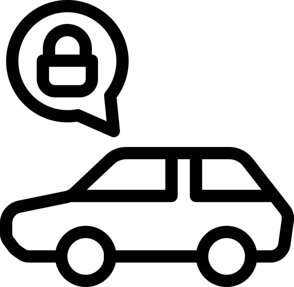 illustrazione vettoriale del blocco dell'auto su uno sfondo. simboli di qualità premium. icone vettoriali per il concetto e la progettazione grafica.