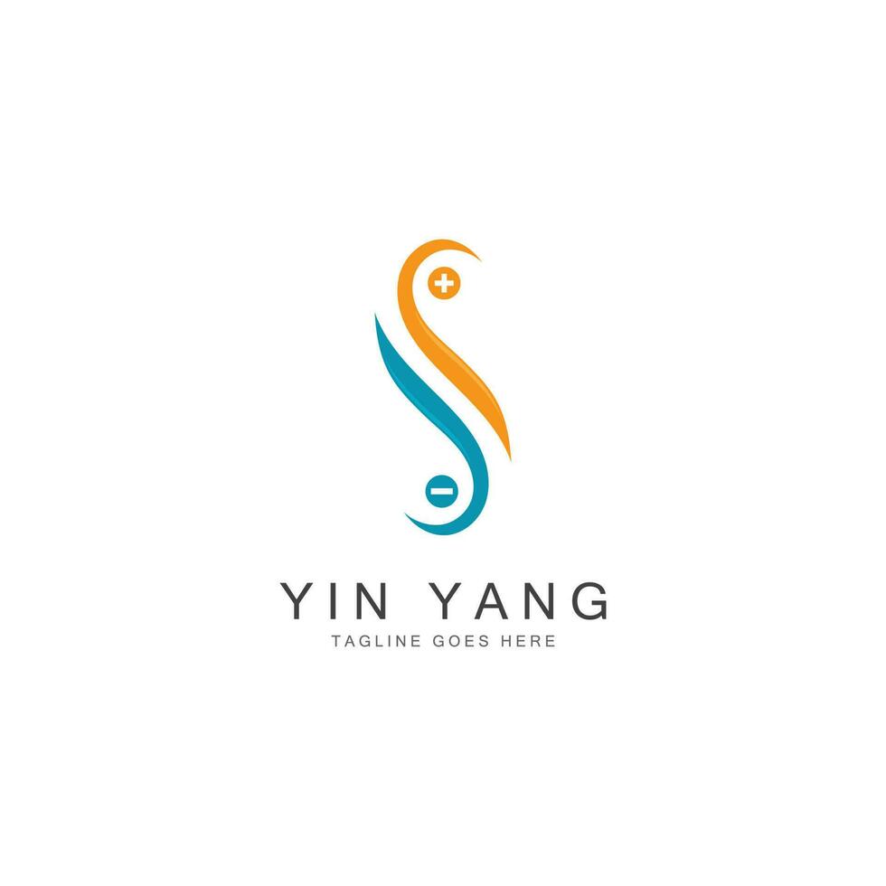 yin yang vettore icona design illustrazione modello