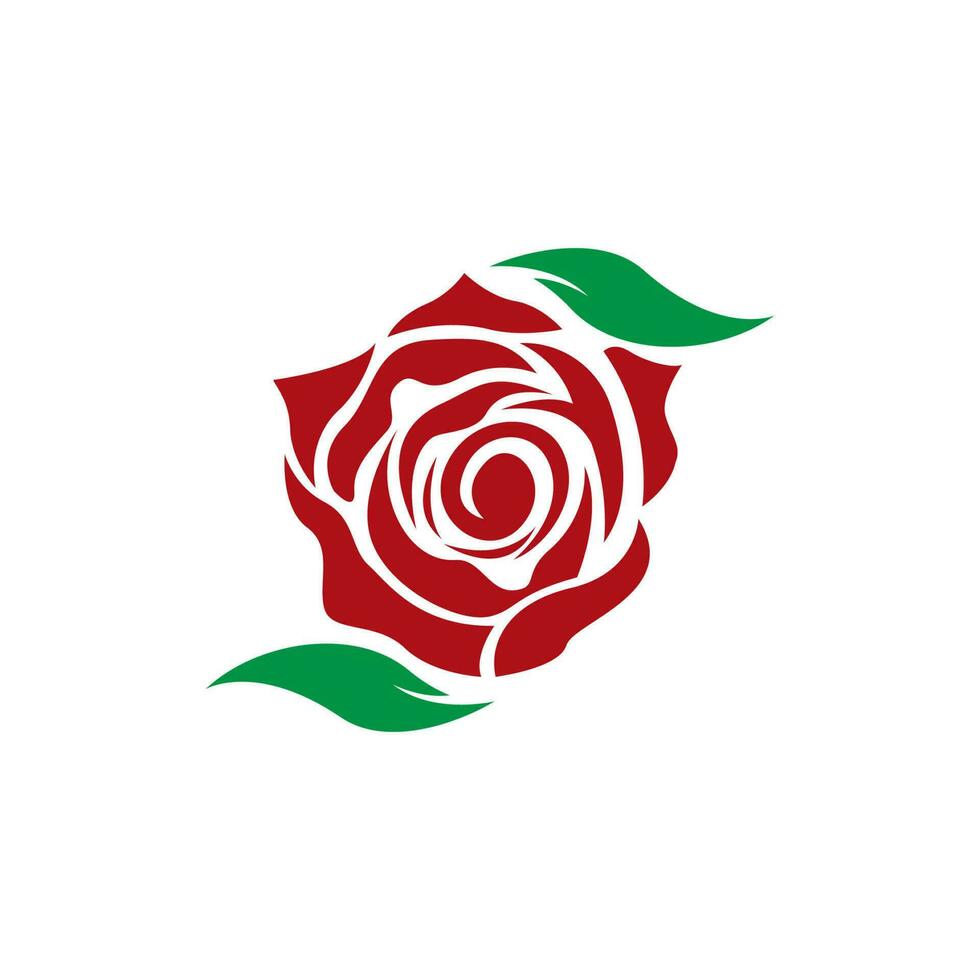 rosa fiore logo modello vettore icona