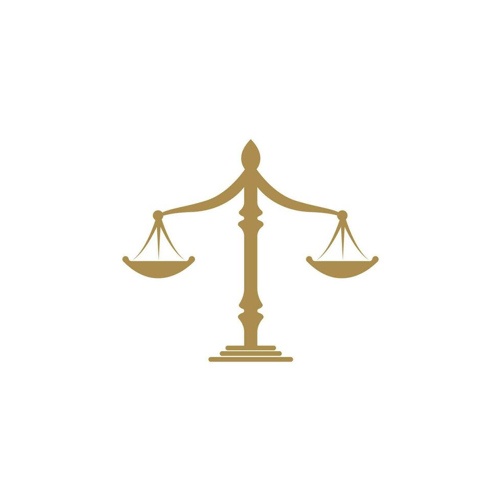 vettore del modello dell'icona dello studio legale della giustizia