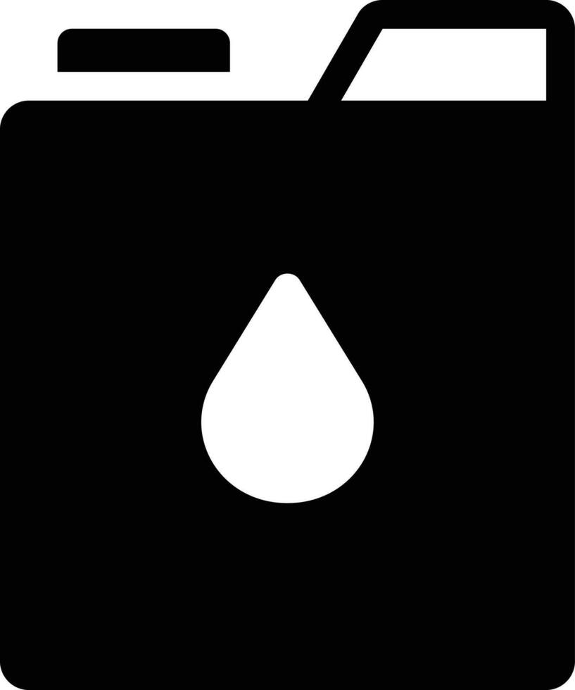 illustrazione vettoriale della tanica di carburante su uno sfondo. simboli di qualità premium. icone vettoriali per il concetto e la progettazione grafica.