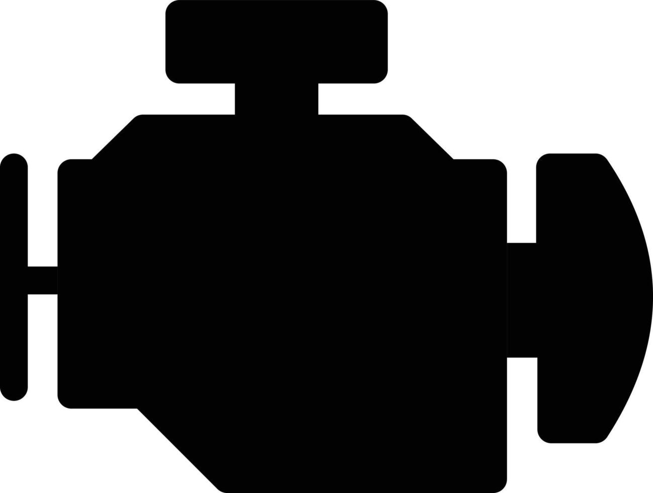 illustrazione vettoriale del motore su uno sfondo. simboli di qualità premium. icone vettoriali per il concetto e la progettazione grafica.