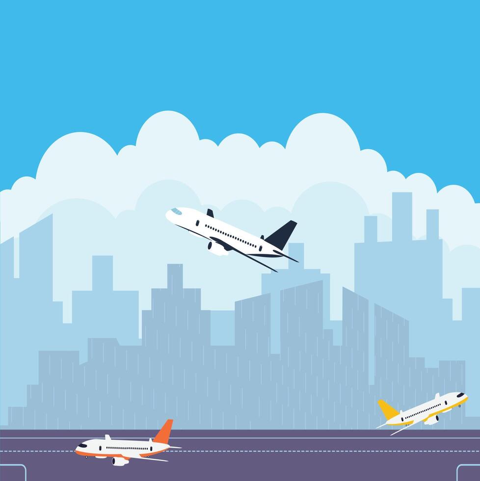aereo vettore illustrazione, viaggio logo design. passeggeri aereo icona.