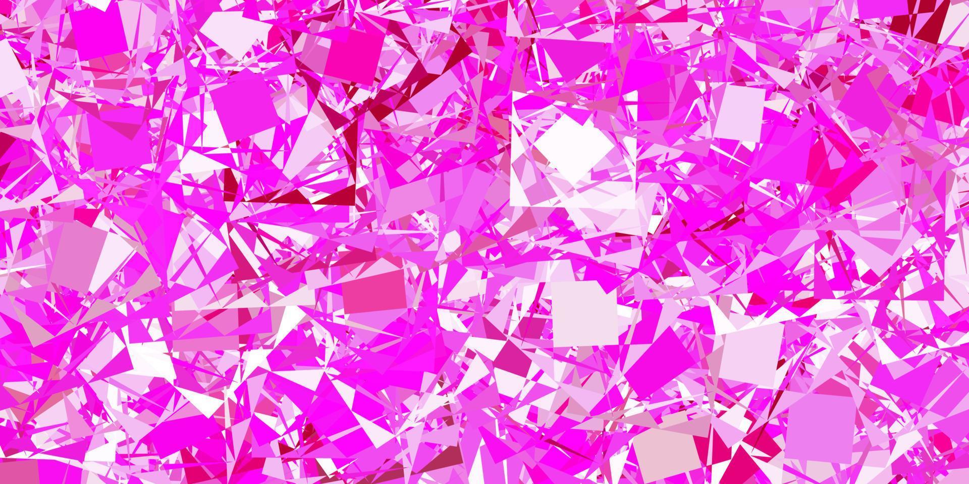 modello vettoriale rosa chiaro con forme poligonali.