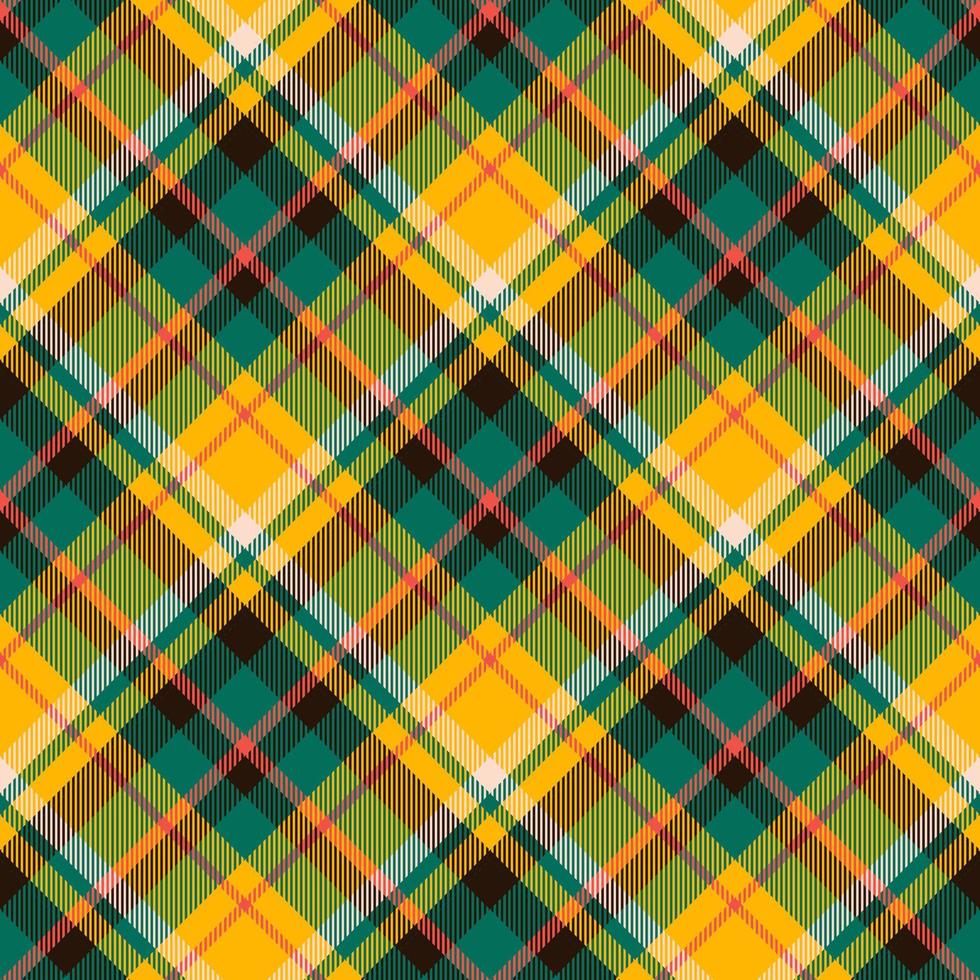 tartan Scozia senza soluzione di continuità plaid modello vettore. retrò sfondo tessuto. Vintage ▾ dai un'occhiata colore piazza geometrico struttura. vettore