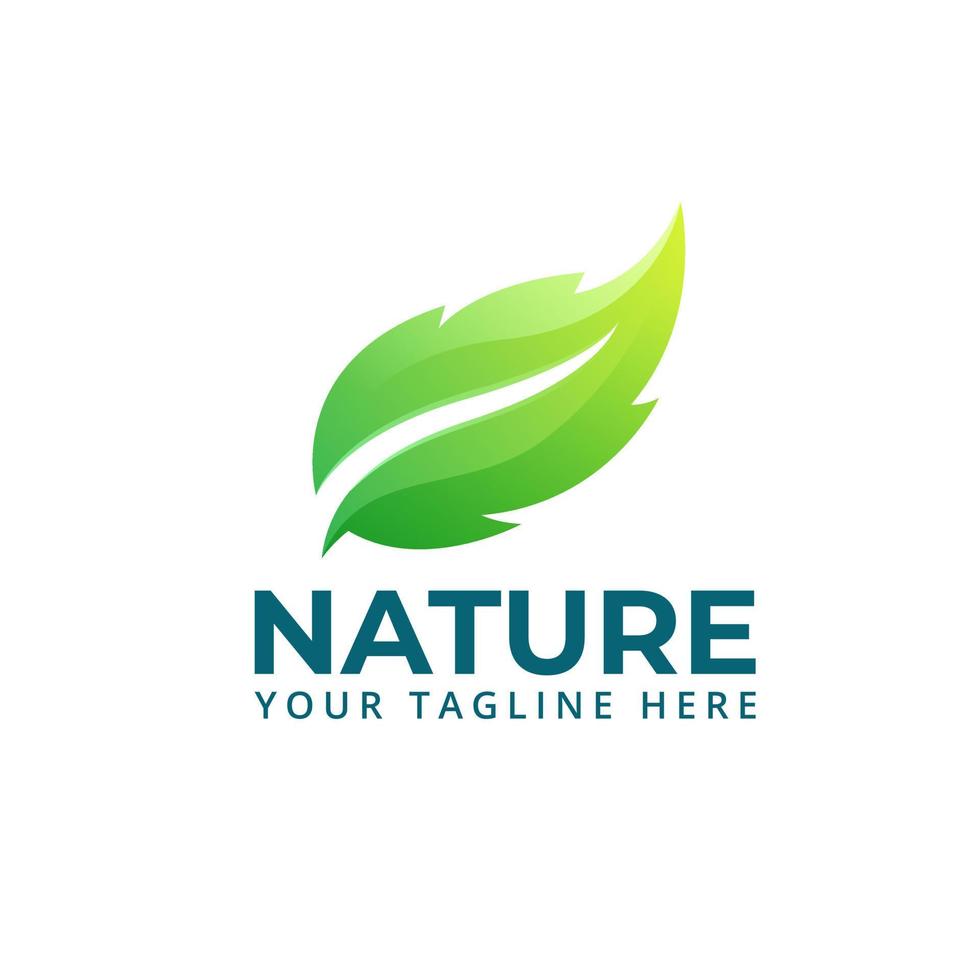 verde foglia ecologia natura logo elemento vettore icona