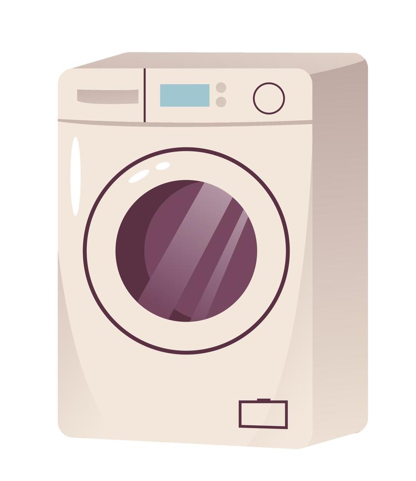 lavaggio macchina vettore illustrazione. elettrodomestici. cartone animato illustrazione