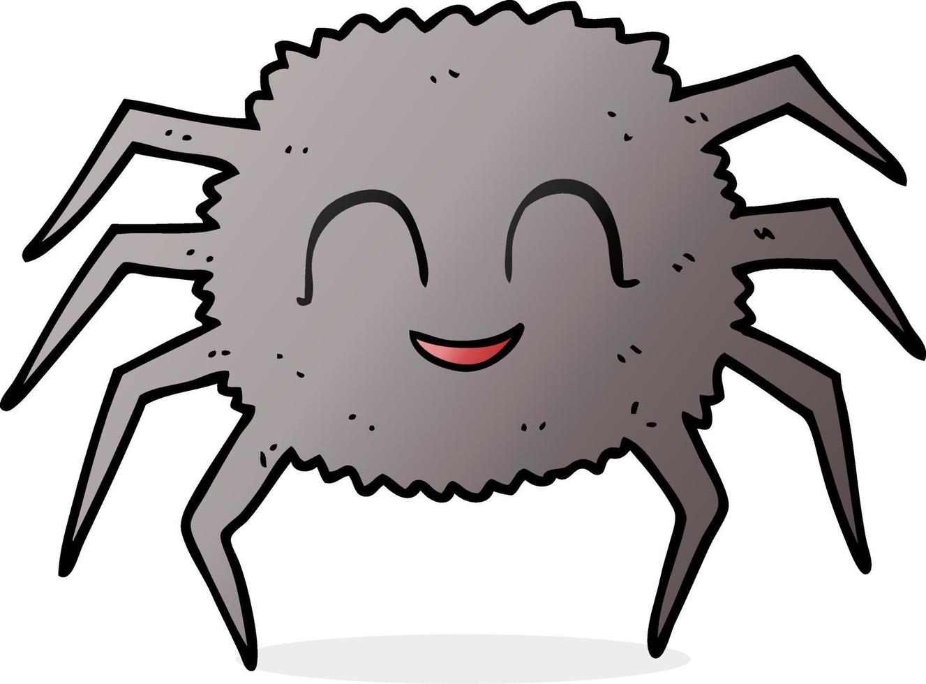 scarabocchio personaggio cartone animato ragno vettore