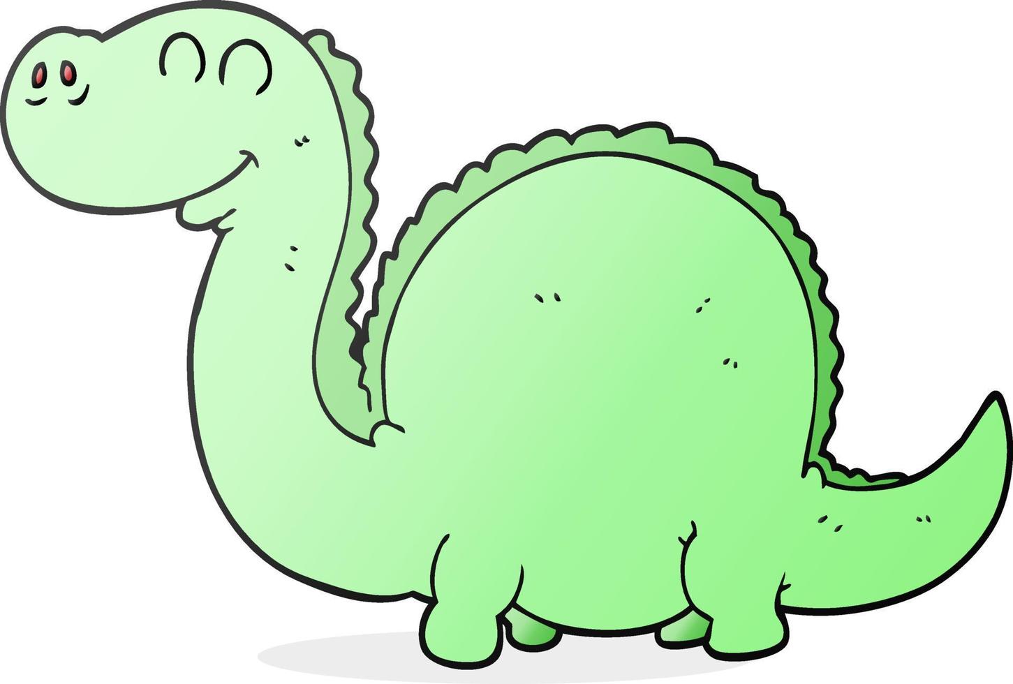 scarabocchio personaggio cartone animato dinosauro vettore