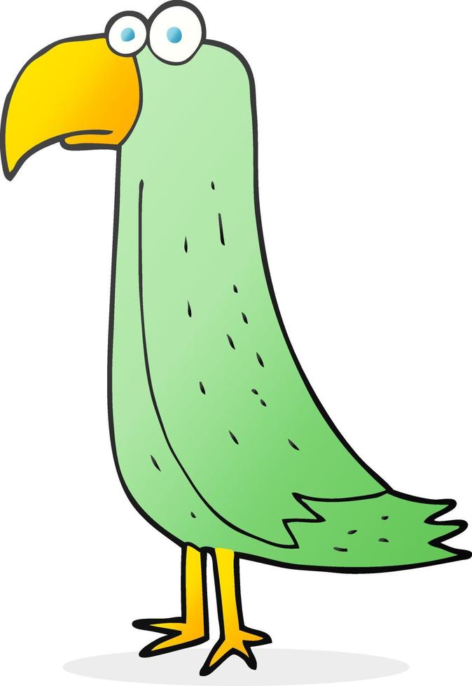 scarabocchio personaggio cartone animato pappagallo vettore