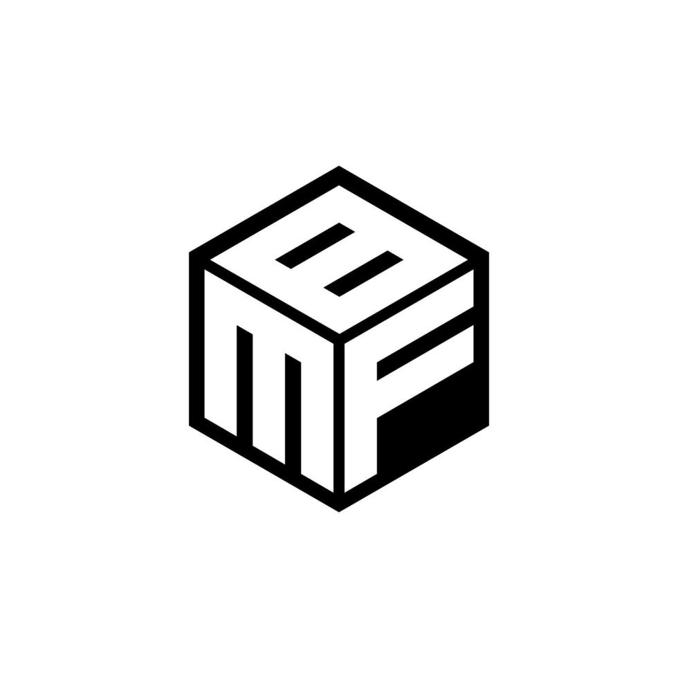 mfb lettera logo design con bianca sfondo nel illustratore. vettore logo, calligrafia disegni per logo, manifesto, invito, eccetera.