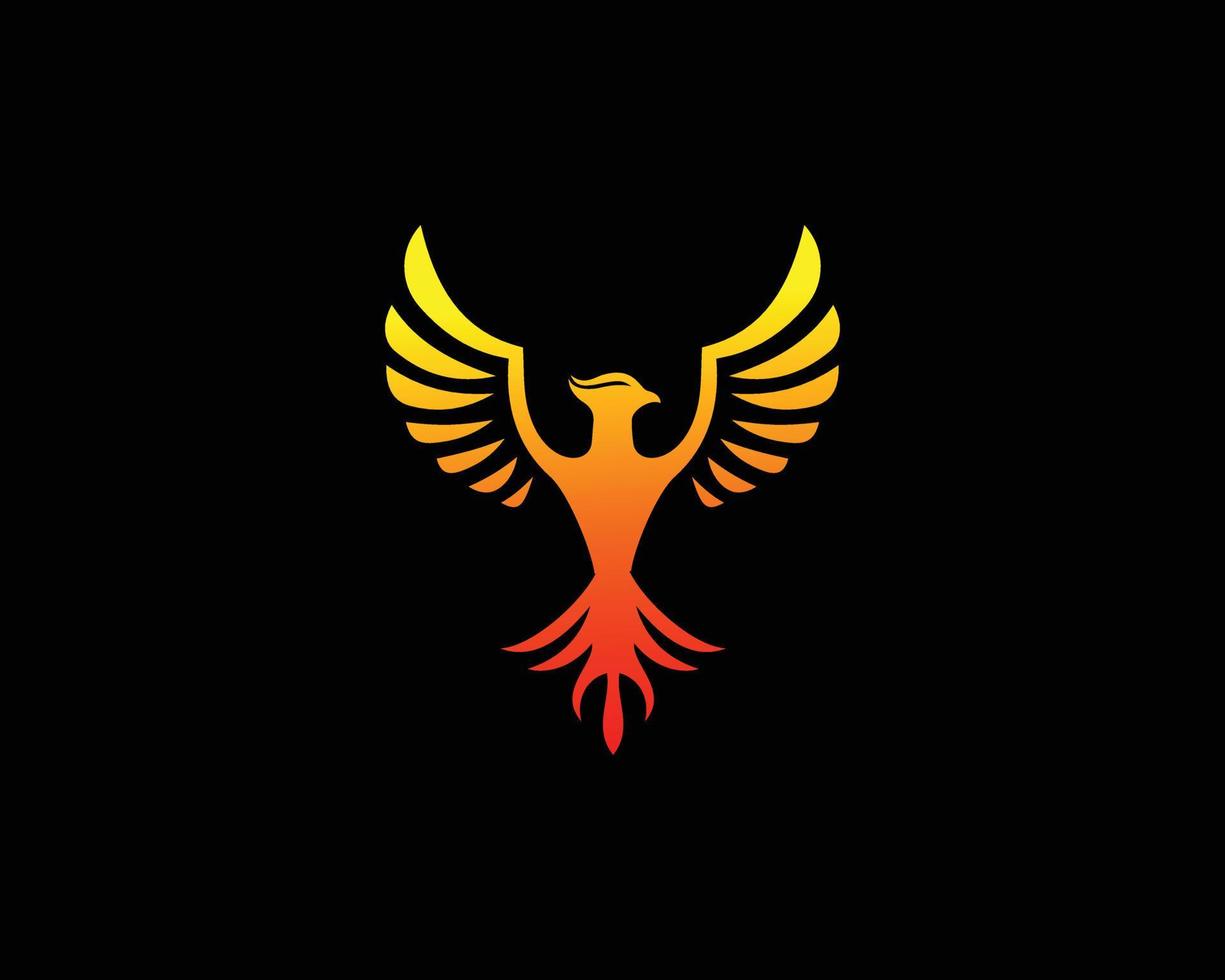 volante Fenice fuoco uccello e colomba aquila astratto logo design vettore modello logotipo concetto.