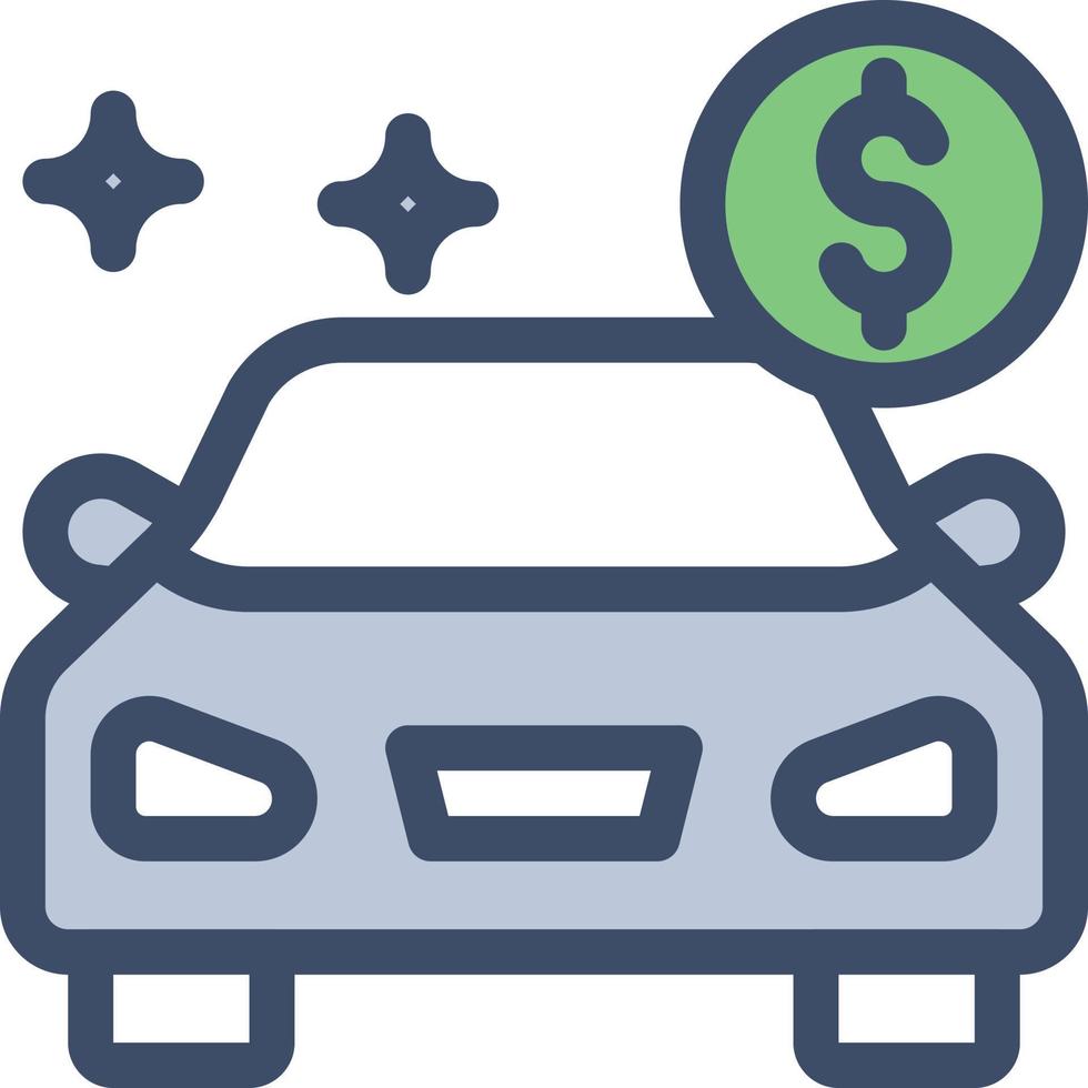 auto dollaro vettore illustrazione su un' sfondo.premio qualità simboli.vettore icone per concetto e grafico design.