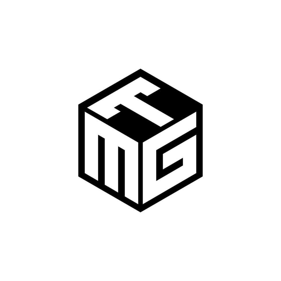 mgt lettera logo design con bianca sfondo nel illustratore. vettore logo, calligrafia disegni per logo, manifesto, invito, eccetera.