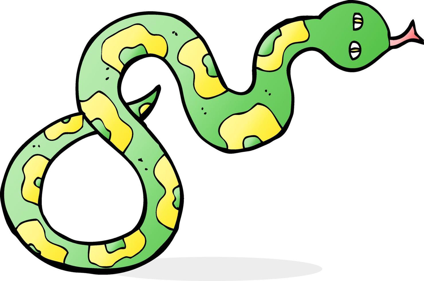 scarabocchio personaggio cartone animato serpente vettore