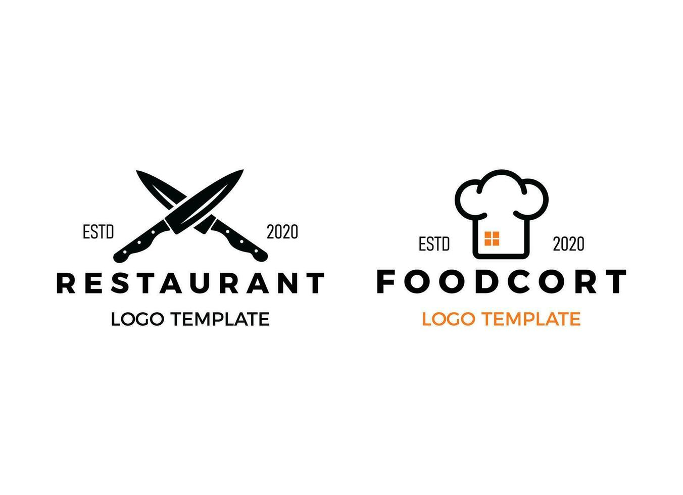 moderno logo di ristorante. ristorante logo modello. vettore