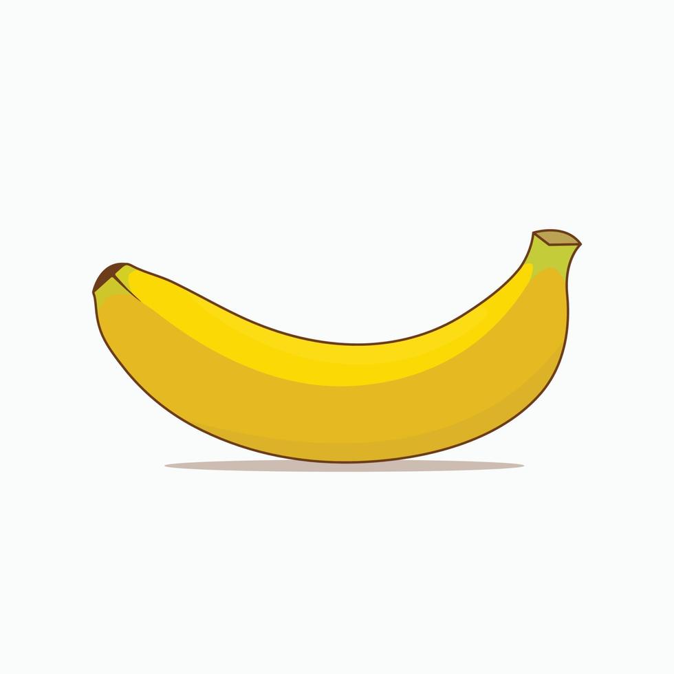 Banana vettore illustrazione, Banana cartone animato
