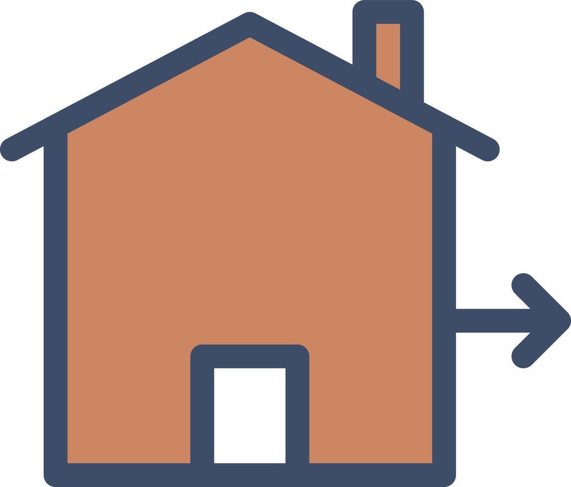 illustrazione vettoriale di casa su uno sfondo. simboli di qualità premium. icone vettoriali per il concetto e la progettazione grafica.
