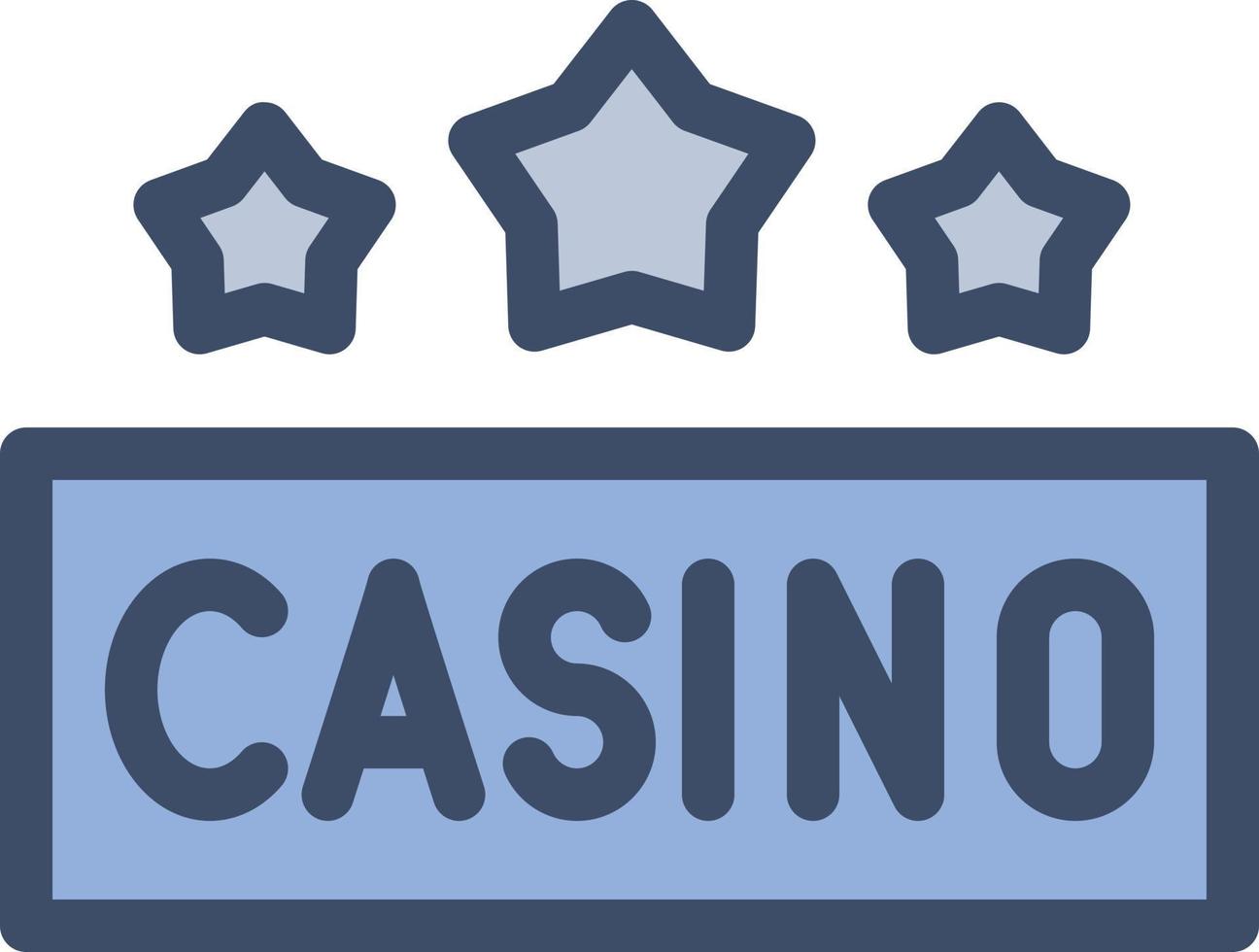 illustrazione vettoriale del casinò su uno sfondo. simboli di qualità premium. icone vettoriali per il concetto e la progettazione grafica.