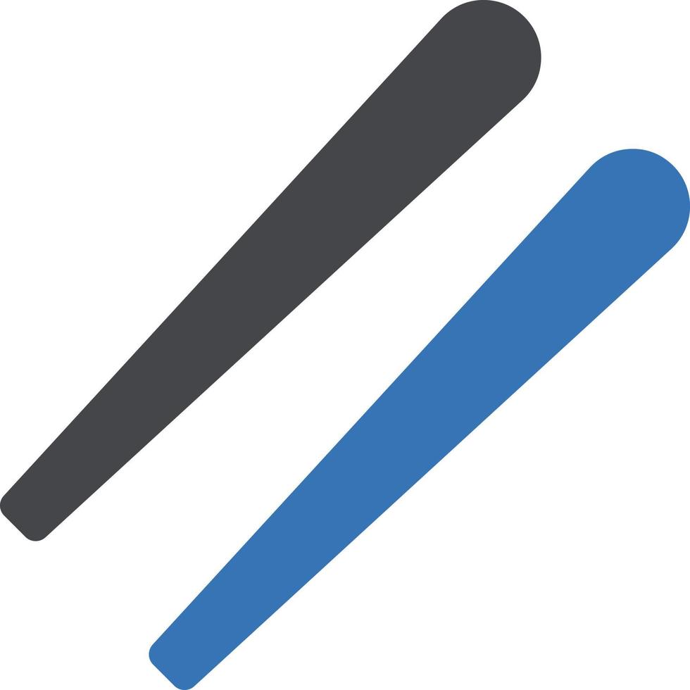 illustrazione vettoriale di bacchette su uno sfondo. simboli di qualità premium. icone vettoriali per il concetto e la progettazione grafica.