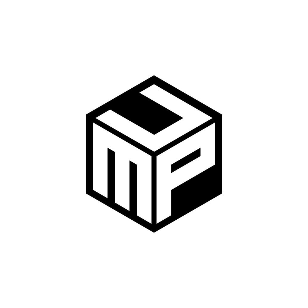 mpu lettera logo design con bianca sfondo nel illustratore. vettore logo, calligrafia disegni per logo, manifesto, invito, eccetera.
