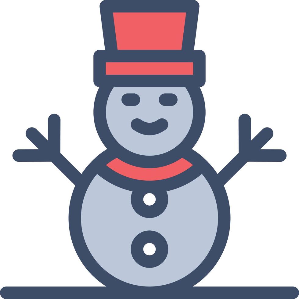 illustrazione vettoriale del pupazzo di neve su uno sfondo simboli di qualità premium. icone vettoriali per il concetto e la progettazione grafica.